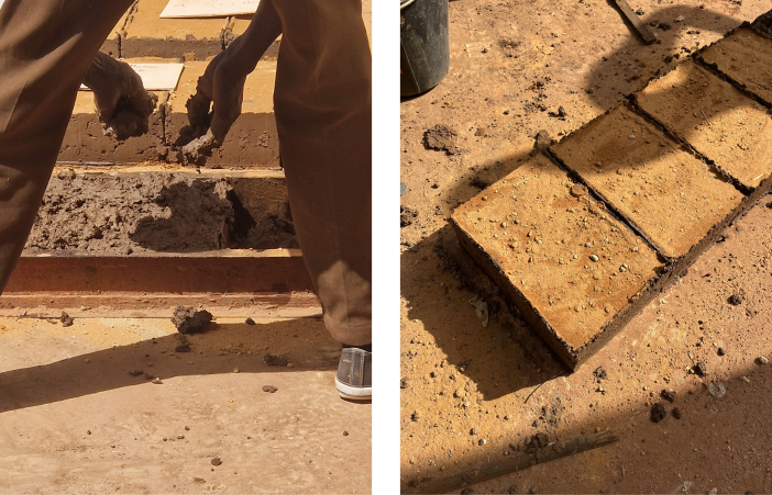 Fondation Louis Roederer Fabrication d’adobes par Worofila Sénégal, 2024 ©Oumar Sanoko 1